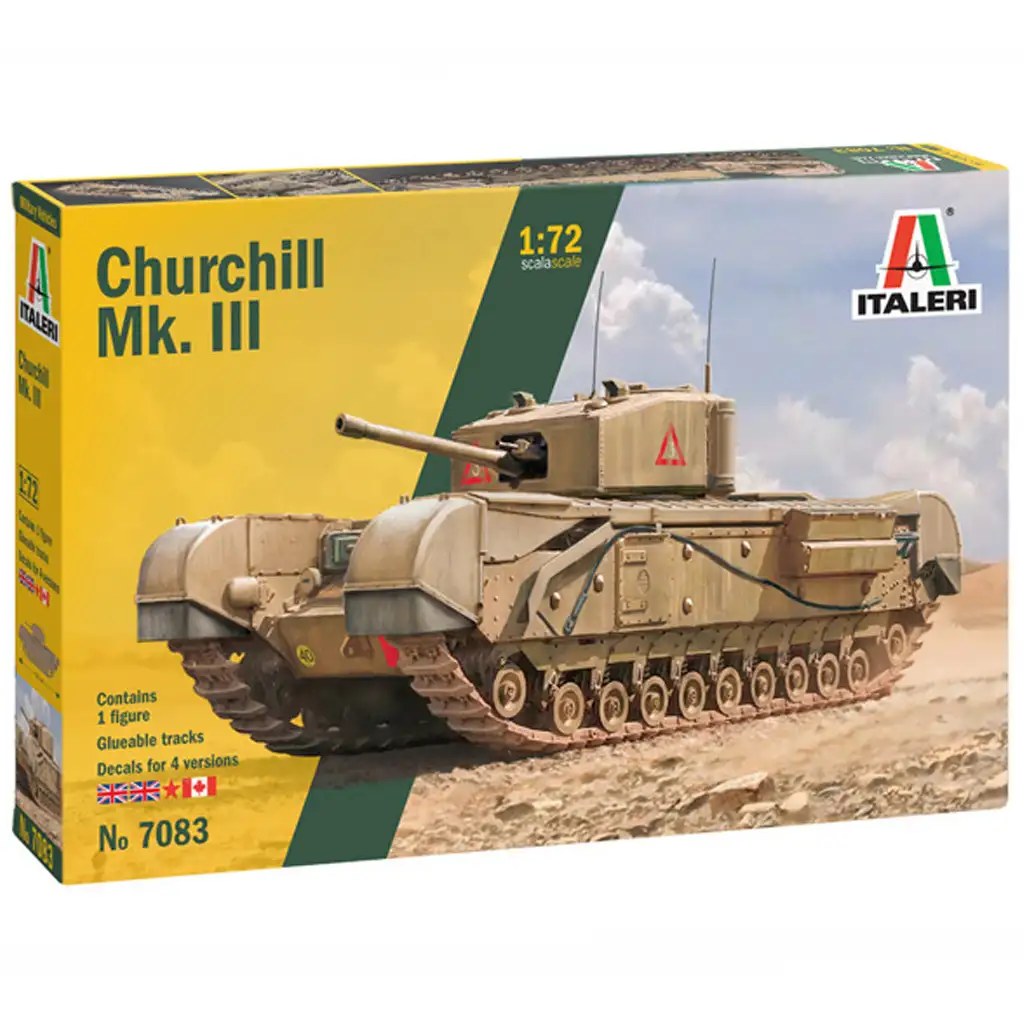 Italeri 1/72 Churchill Mk. III tankový model