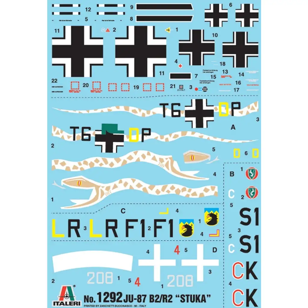 Italeri 1/72 Ju-87 B2/R2 Stuka strmhlavý bombardér model lietadla kép 5