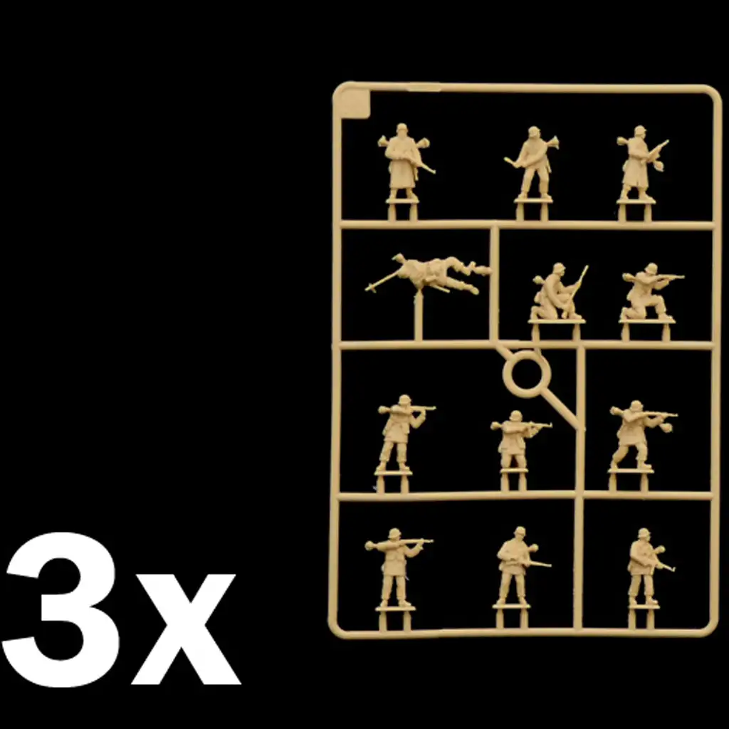 Italeri 1/72 Nemecká pechota zimná uniforma - Model nemeckých vojenských figúrok v zimnej uniforme kép 2