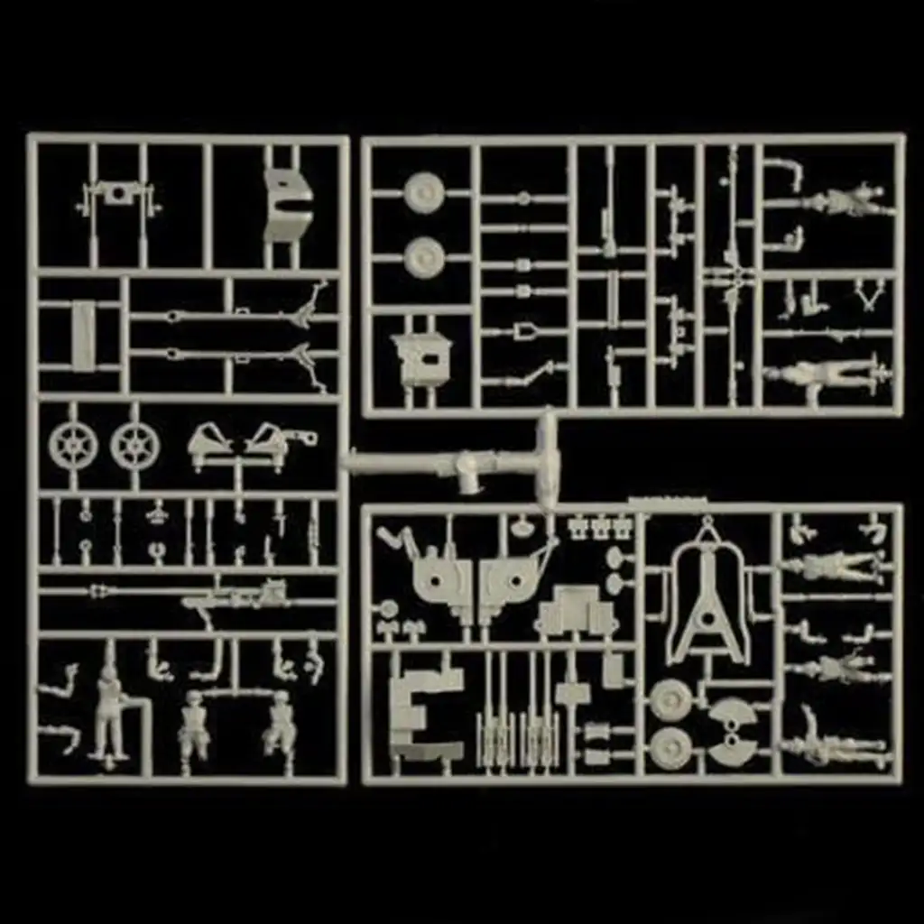 Italeri 1/72 Nemecké delá set model delostreleckých zbraní kép 2