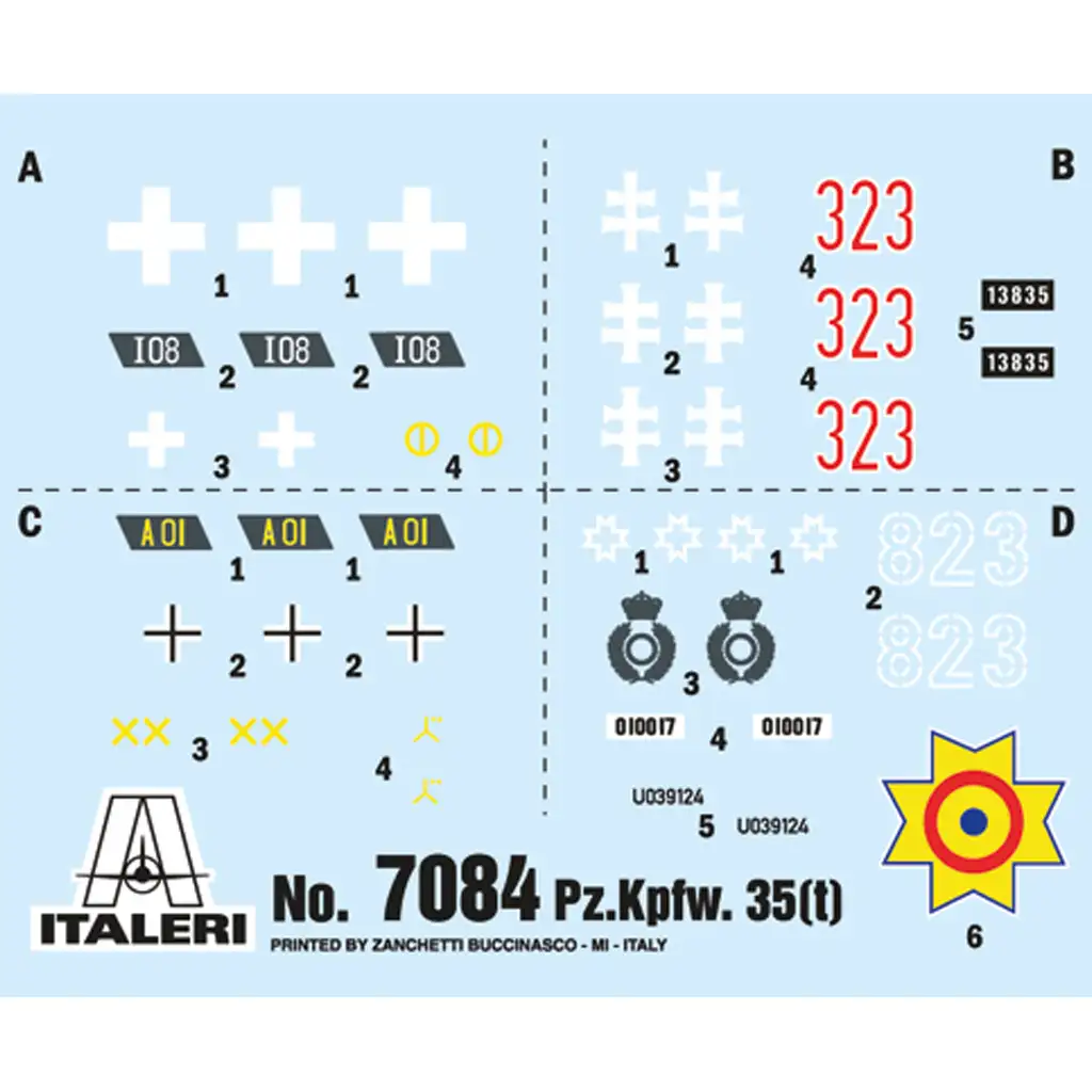 Italeri 1/72 Pz. Kpfw. 35(t) model tanku kép 6