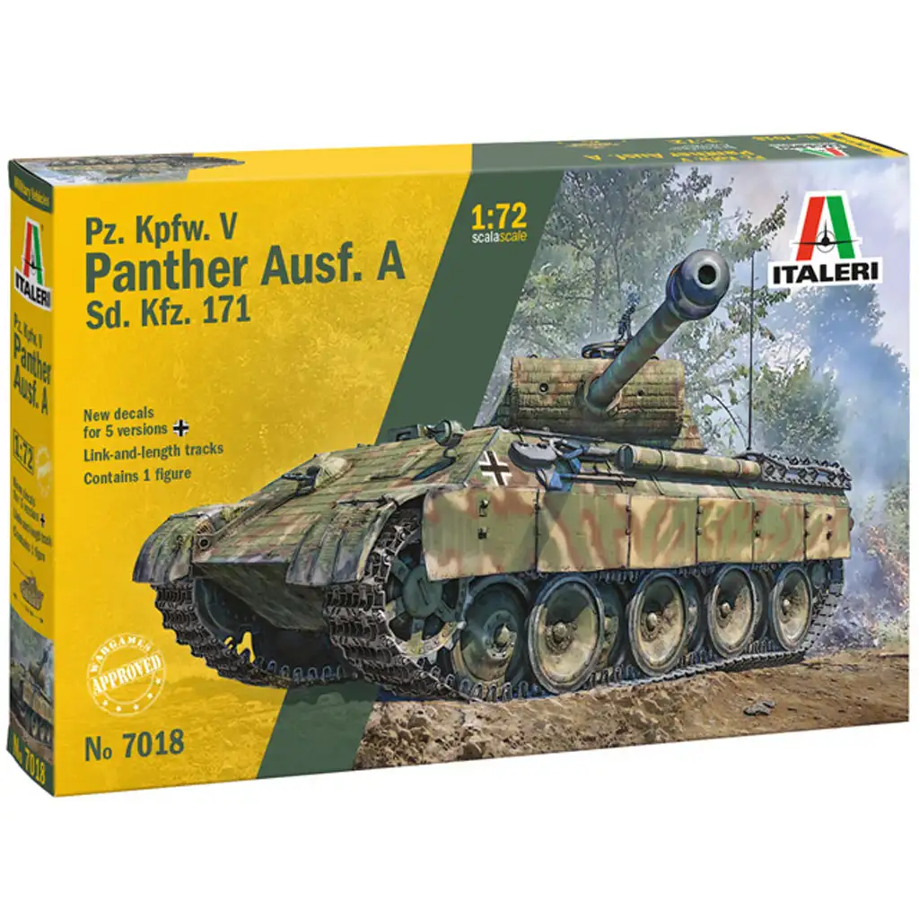 Italeri 1/72 Pz. Kpfw. V Panther Ausf. A model tanku Párduc