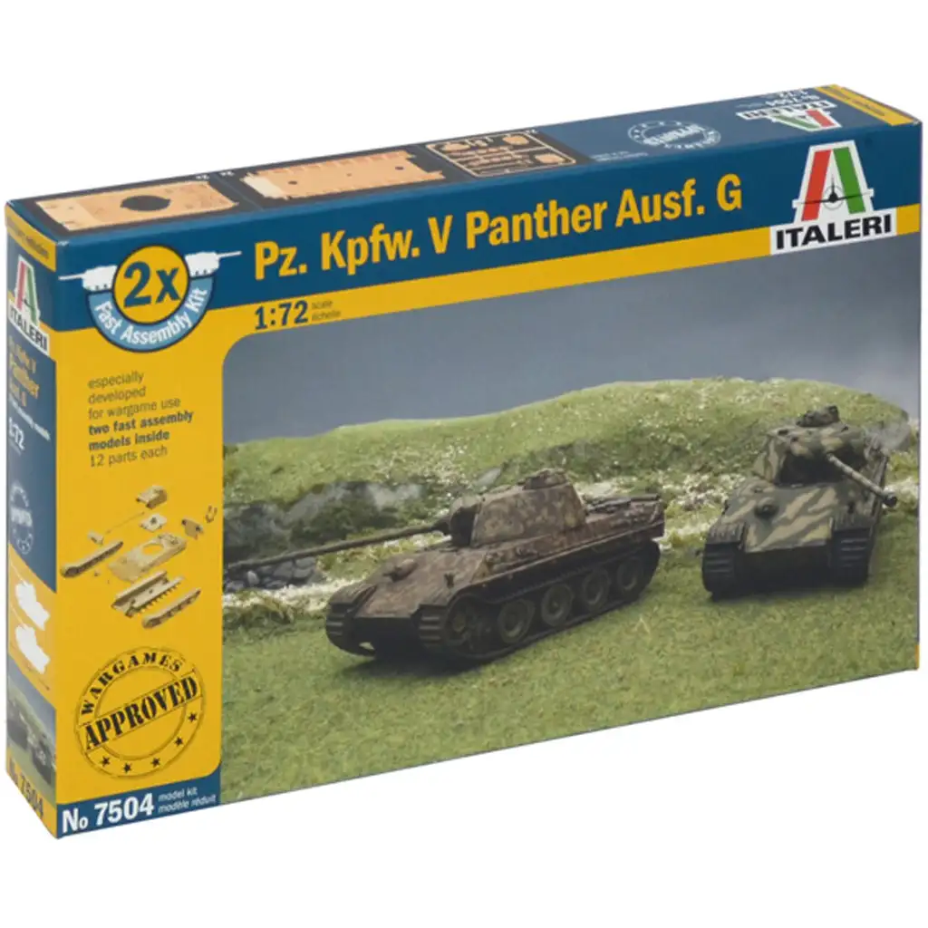 Italeri 1/72 Pz. Kpfw. V Panther Ausf. G Panther tank 2-dielna maketová sada