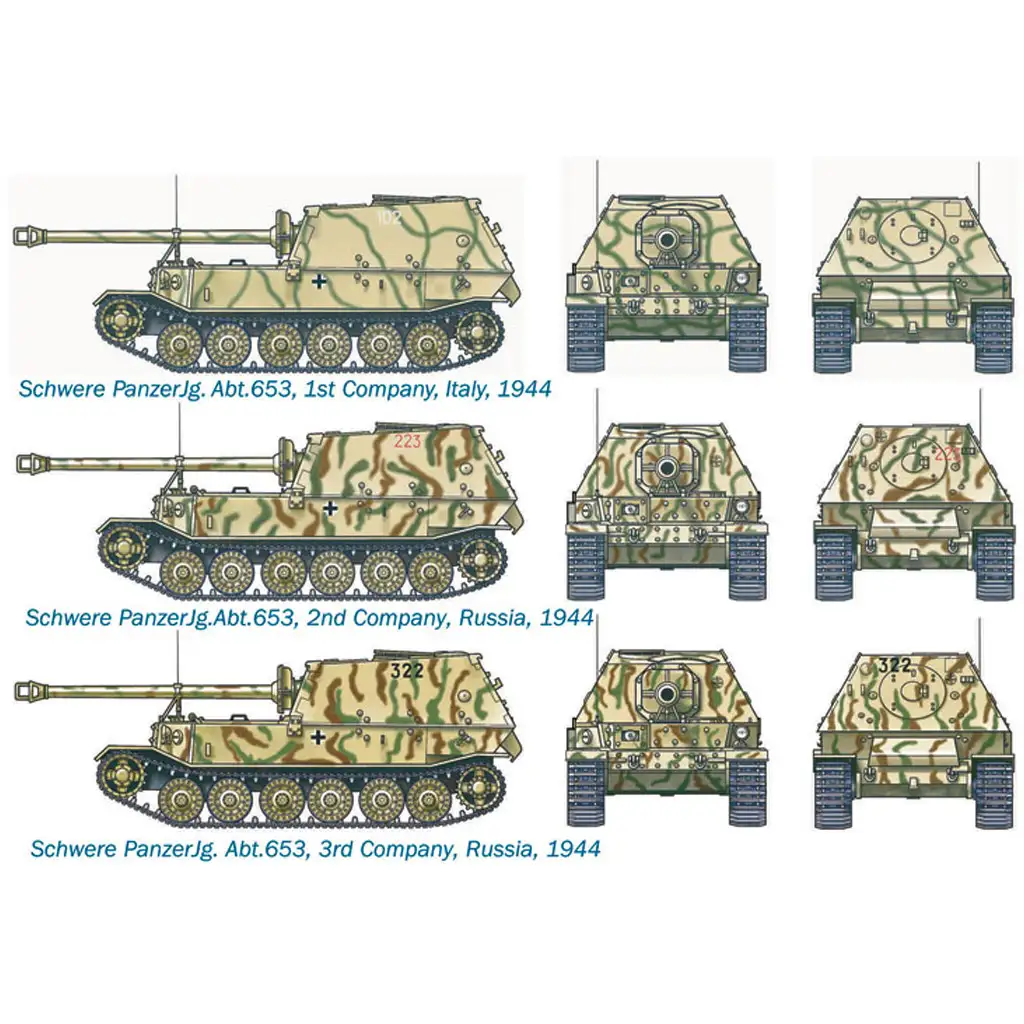 Italeri 1/72 Sd. Kfz. 184 Panzerjäger Elefant model tanku ničiteľa tankov kép 5