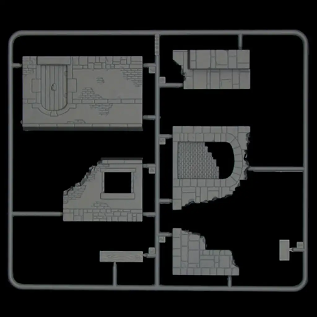 Italeri 1/72 Steny a ruiny dioráma set kép 3
