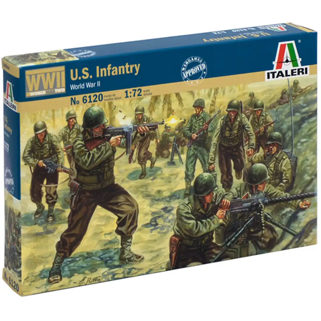 Italeri 1/72 U.S. Infantry WWII. americkí vojaci figúrka model