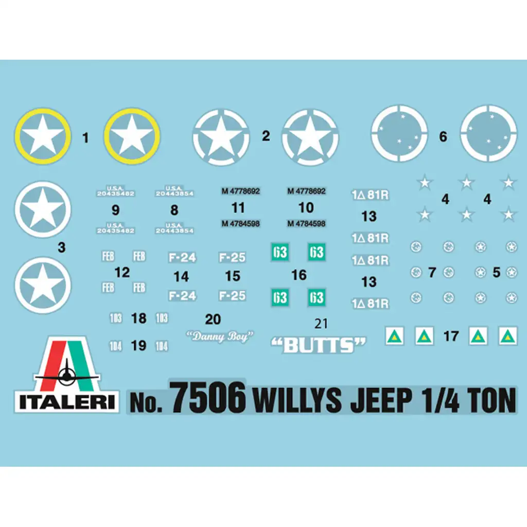 Italeri 1/72 Willys Jeep 1/4 ton 4x4 vojenské vozidlá 2-dielna modelová súprava kép 2
