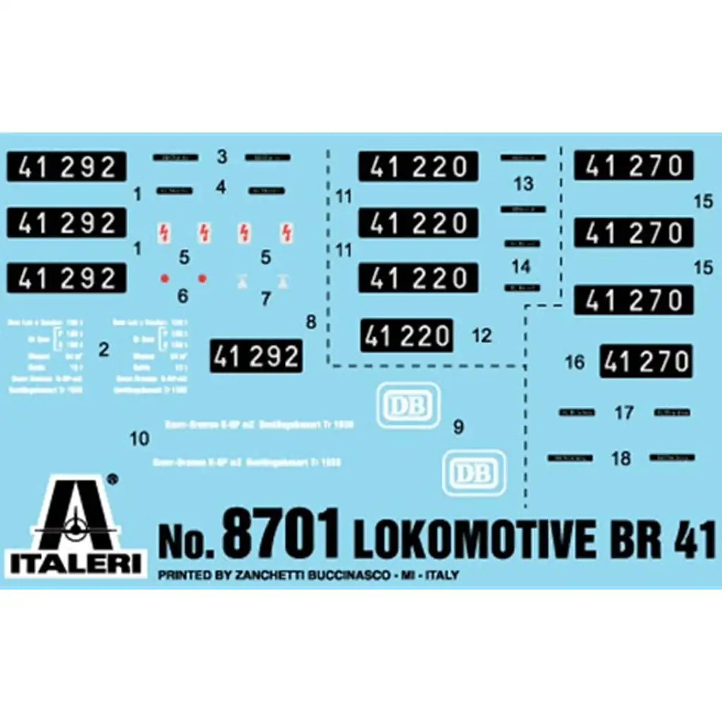 Italeri 1/87 BR 41 Lokomotíva parný rušeň vlakový model kép 4