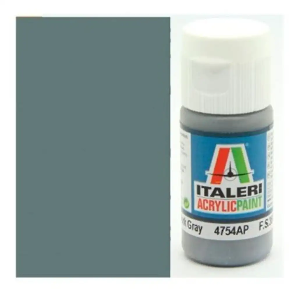 Italeri Flat Dark Gray (4754AP) - Matná tmavosivá modelárska farba 20ml