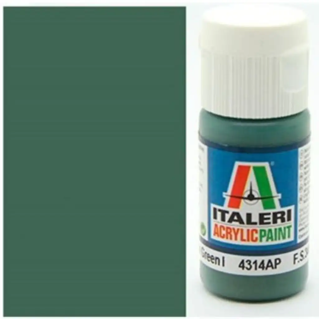 Italeri Flat Medium Green (4314AP) - Matná stredná zelená modelárska farba 20ml