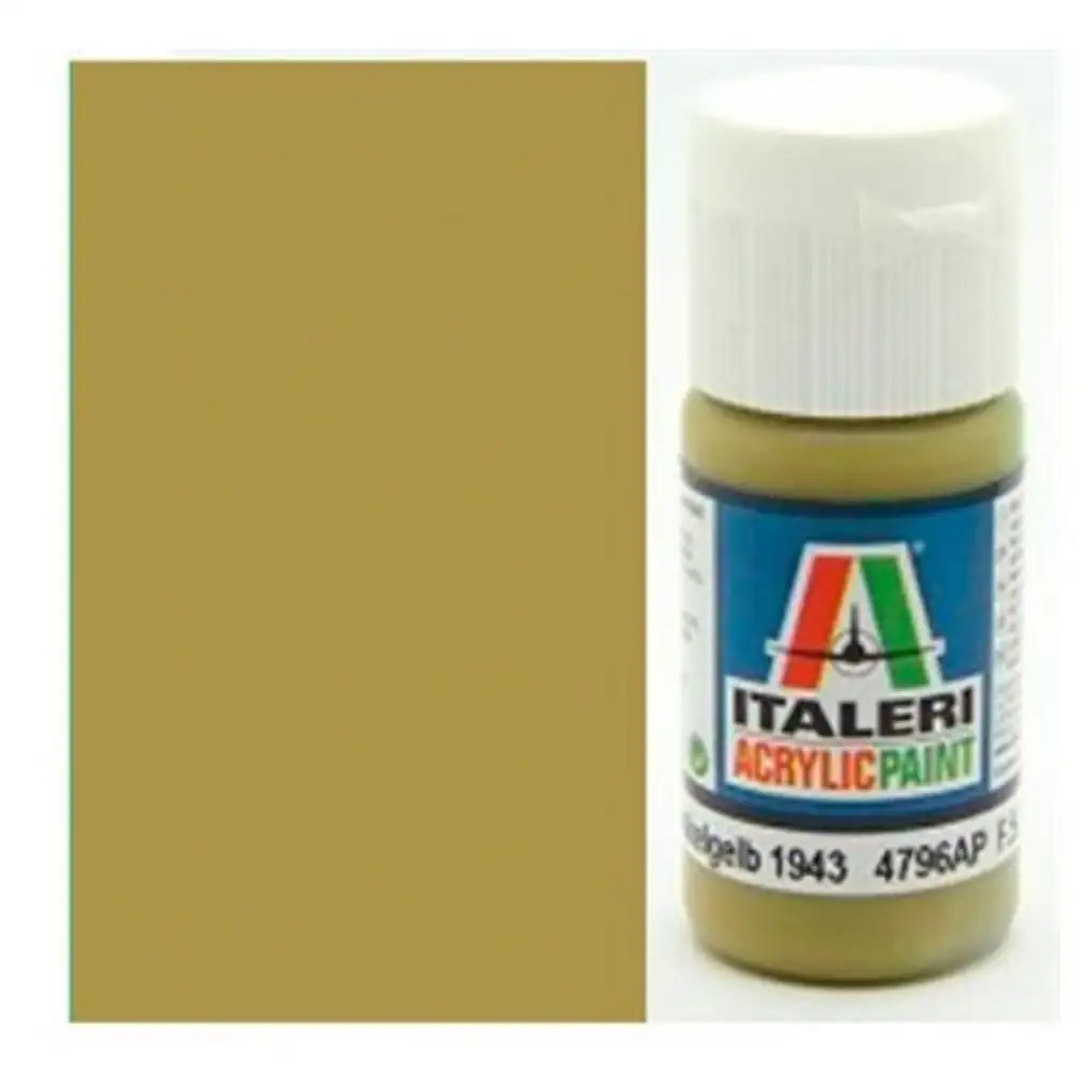 Italeri Flat Panzer Dunkelgelb 1943 (4796AP) – Matná pancierová tmavožltá modelová farba 20ml