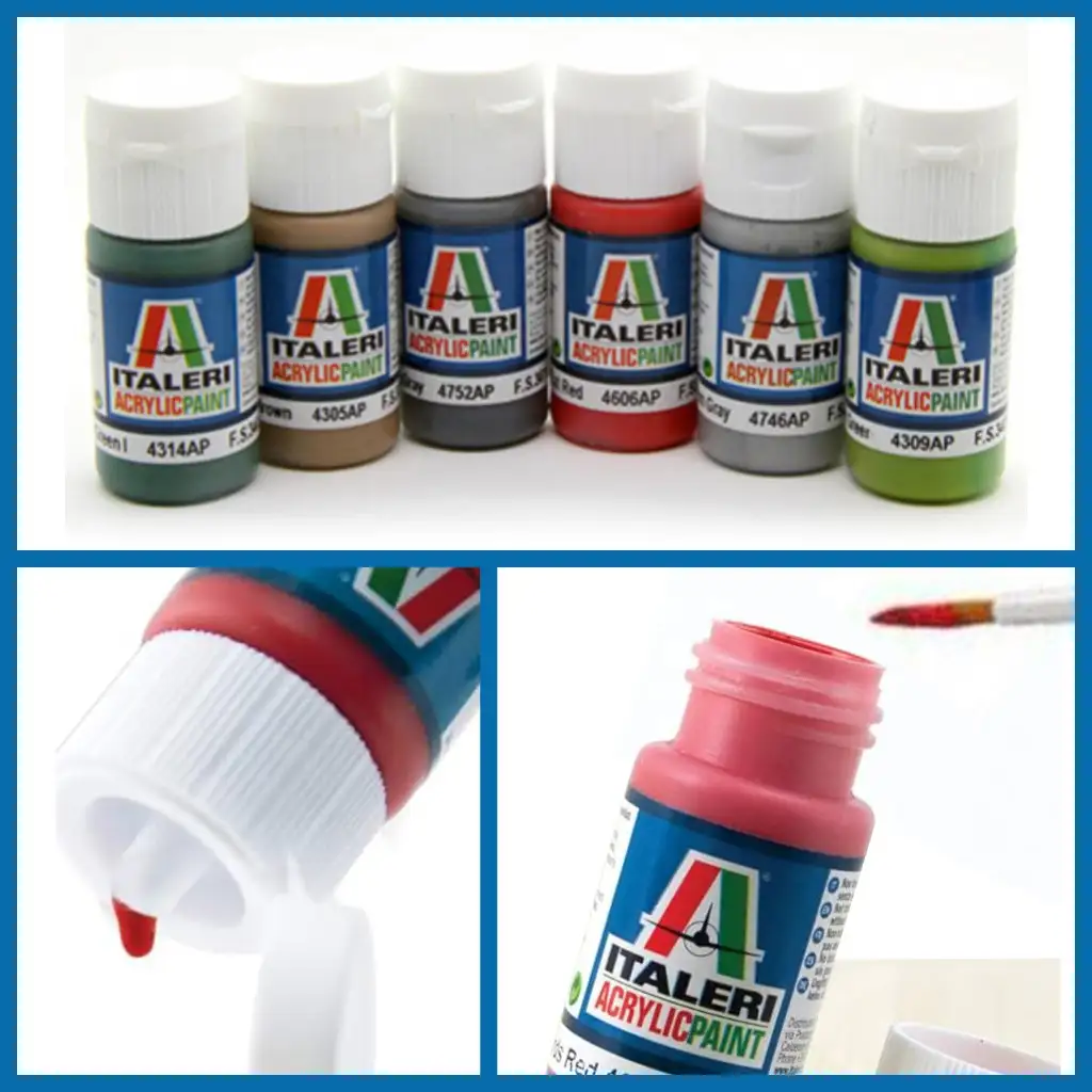 Italeri Flat Rubber (4861AP) - Matná farba na modely v odtieni gumy 20ml kép 2