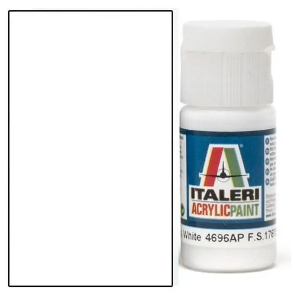 Italeri Lesklá Biela (4696AP) - Lesklá biela modelárska farba 20ml