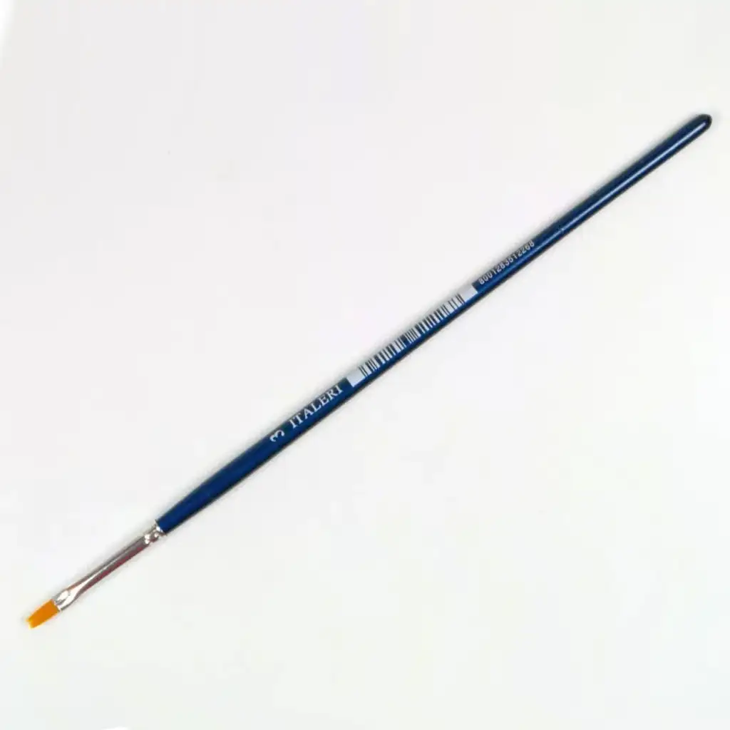 Italeri plochý syntetický štetec veľkosti 3, 1 ks