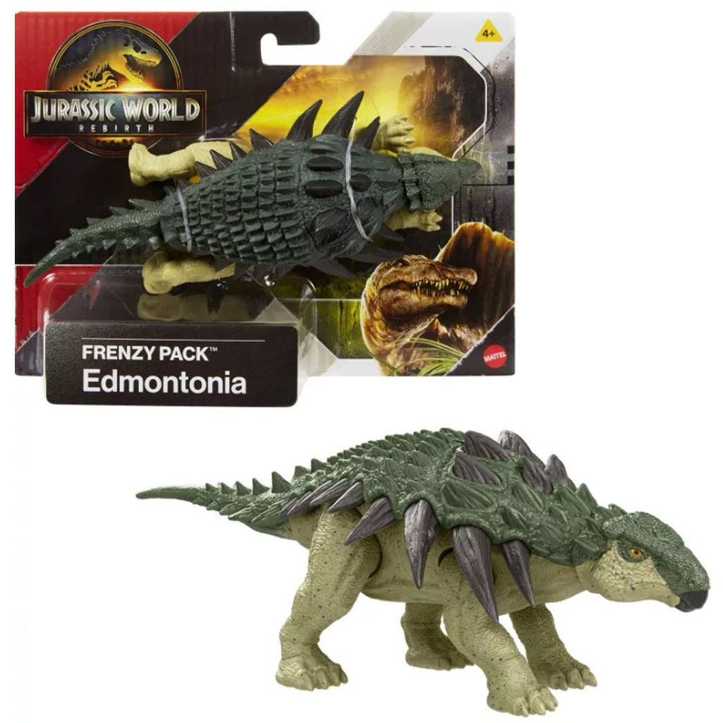 Jurassic World: Oživenie Frenzy balíček Edmontonia dinosaurus figúrka - Mattel kép 1