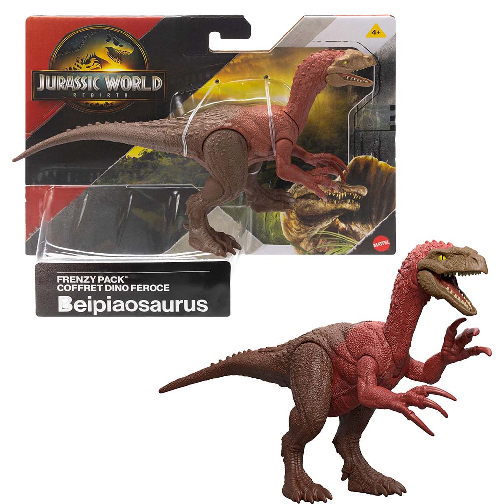 Jurassic World: Znovuzrodenie Frenzy balíček Beipiaosaurus dinosaurus figúrka - Mattel