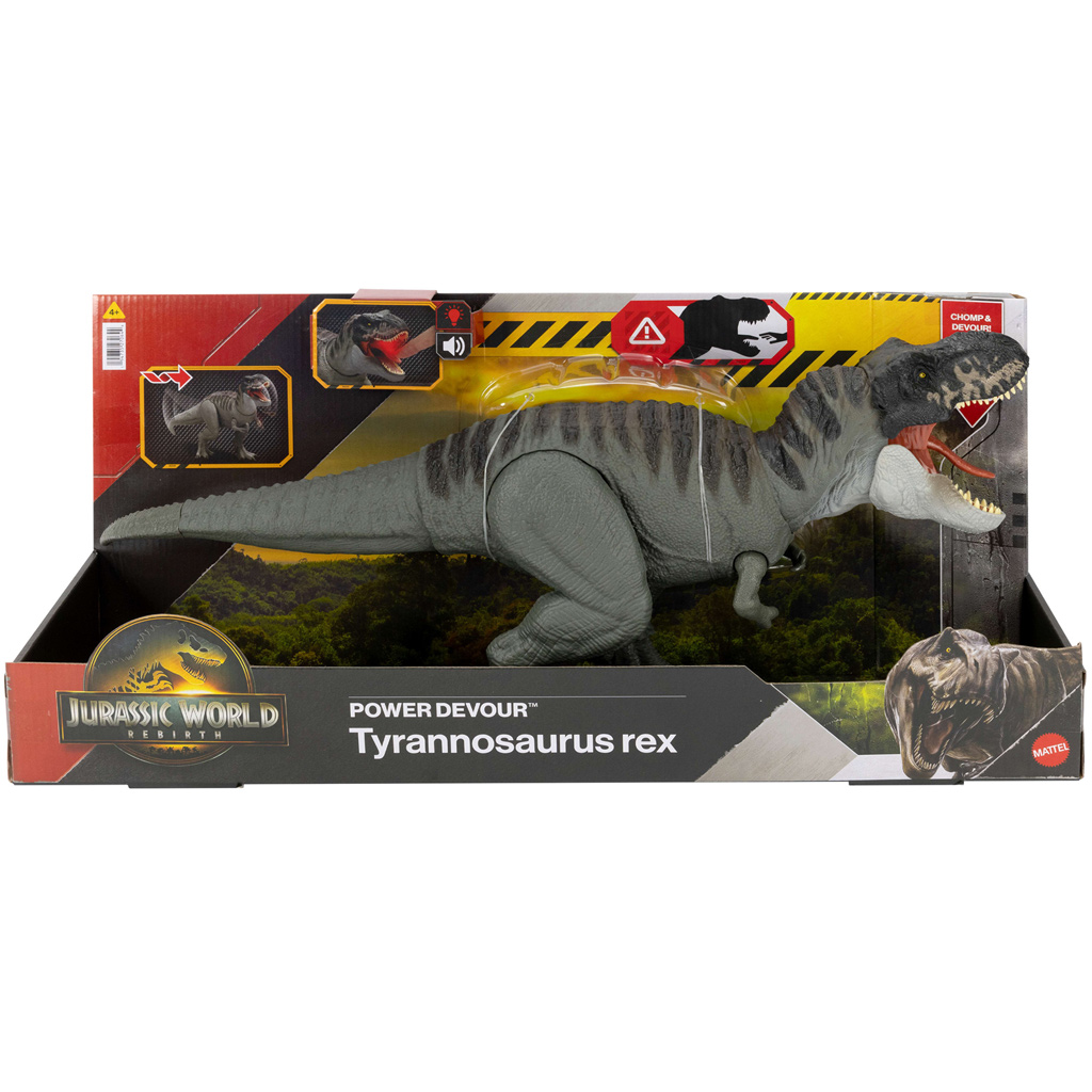 Jurský svet: Znovuzrodenie - Power Devour Tyrannosaurus Rex - Mattel
