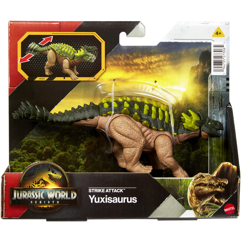 Jurský svet: Znovuzrodenie Strike Attack Yuxisaurus útočiaca dinosaurus figúrka - Mattel