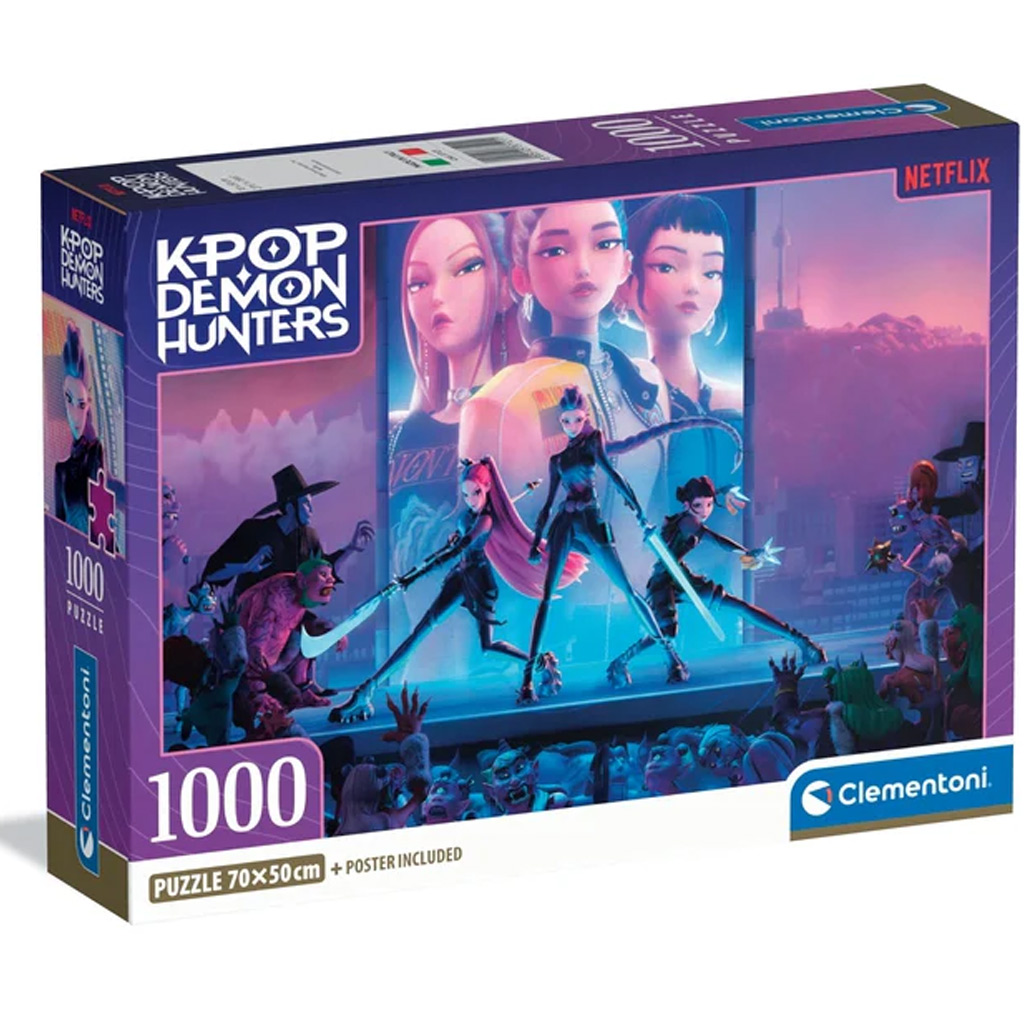 K-POP Demon Hunters kompaktné 1000-dielkové puzzle - Clementoni