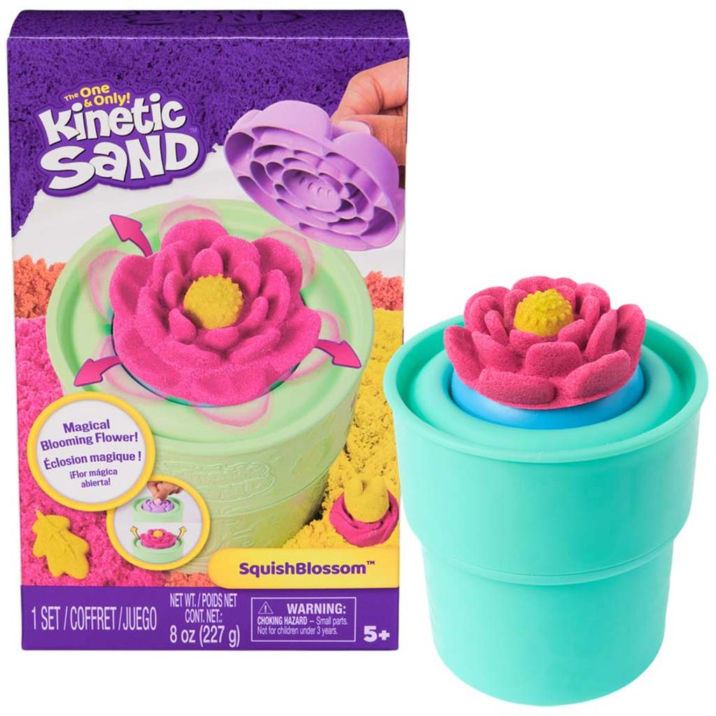 Kinetic Sand: Čarovný kvetinový piesok – sada Squish Blossom – Spin Master kép 1
