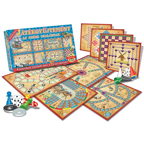 Zbierka klasických maďarských spoločenských hier pre celú rodinu - D-Toys