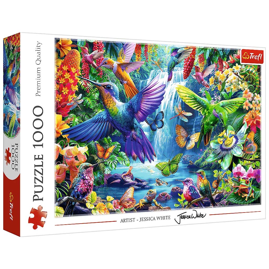 Kolibríky v džungli 1000-dielne puzzle - Trefl