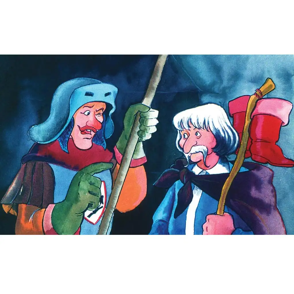 Kráľ Matej a obuvník diapozitív