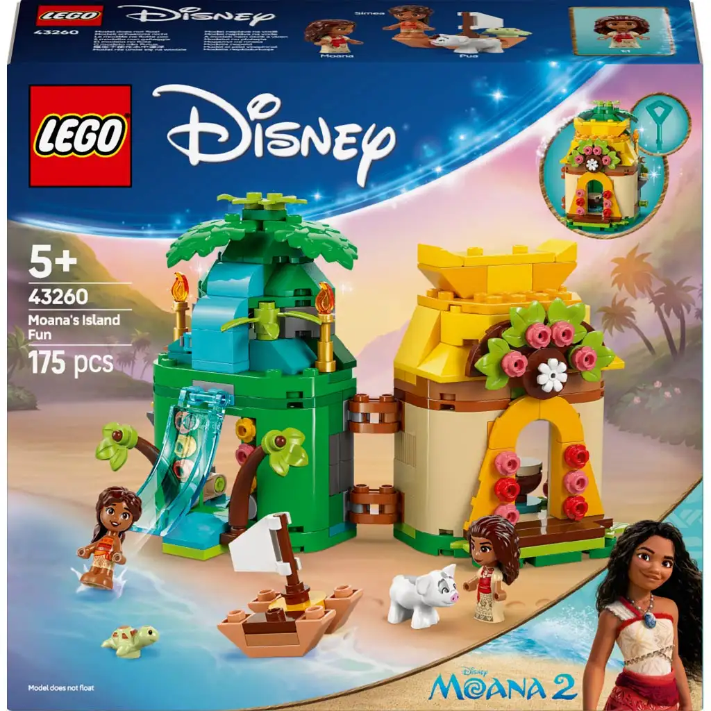 LEGO® Disney: Vaiana veselé dobrodružstvá na ostrove (43260)