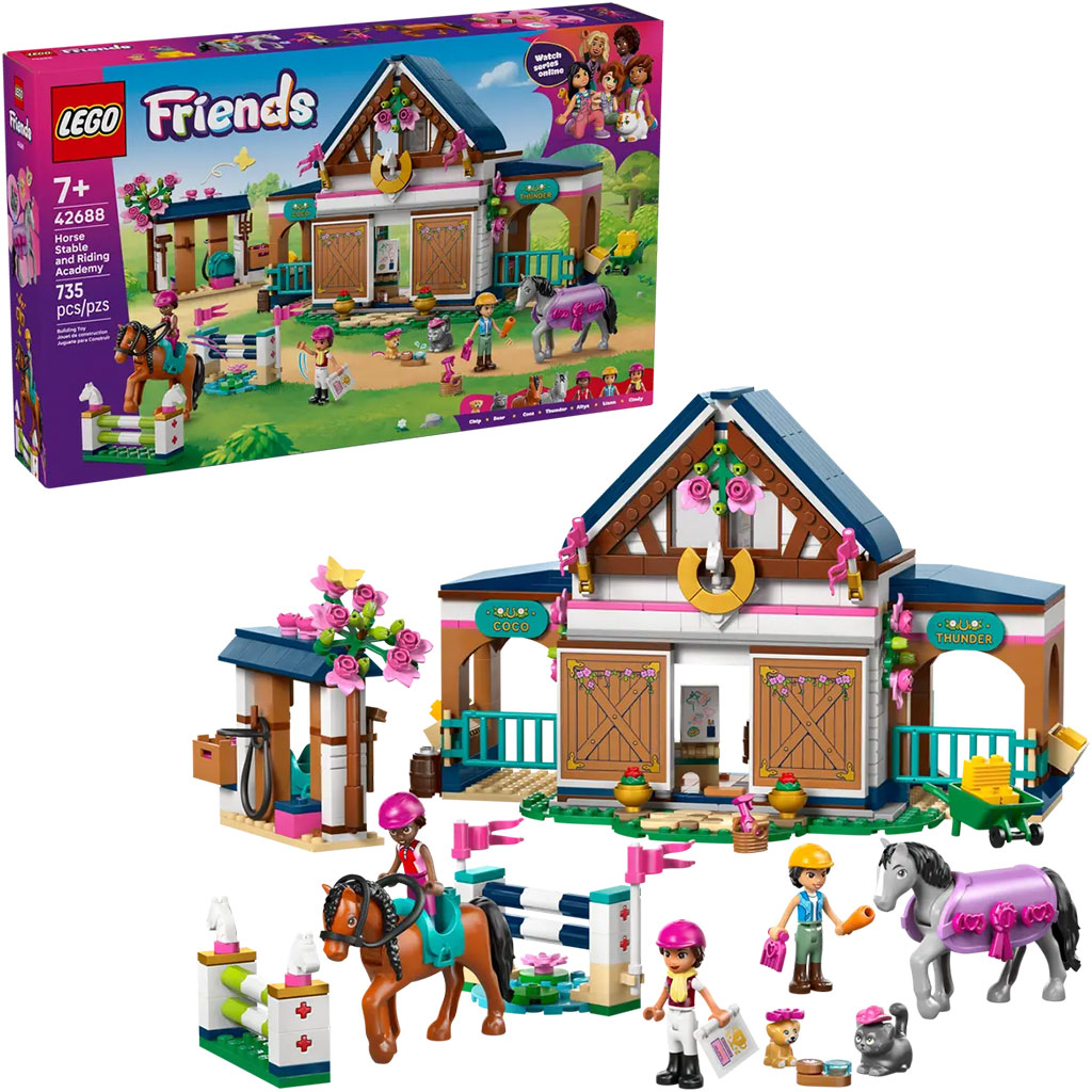 LEGO® Friends: Jazdecký areál a jazdecká škola (42688)