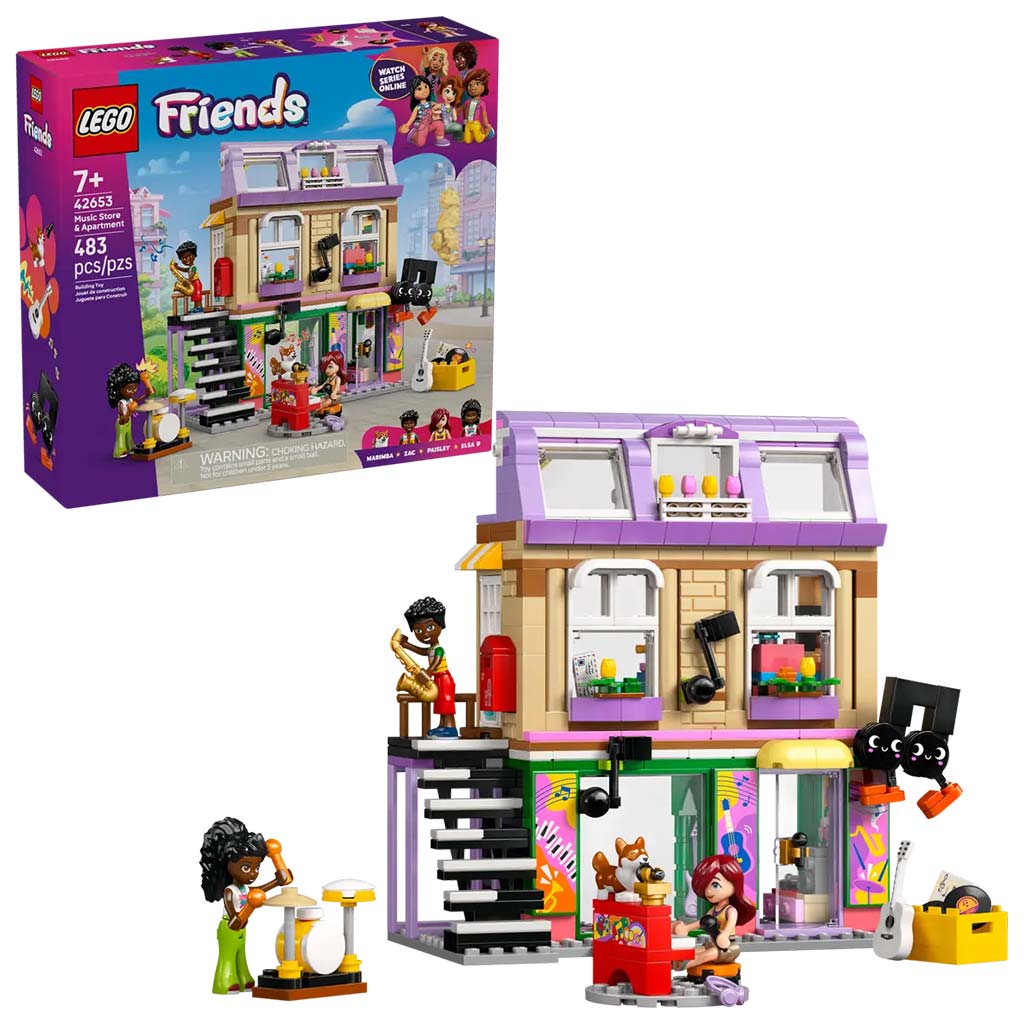 LEGO® Friends: Obchod s hudobnými nástrojmi a byt (42653)
