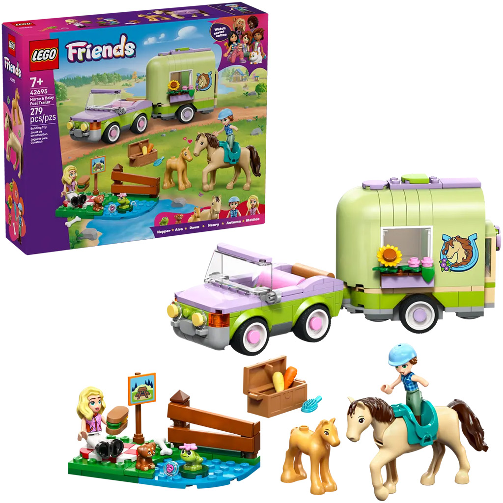 LEGO® Friends: Príves na prepravu koní a žriebät (42695)