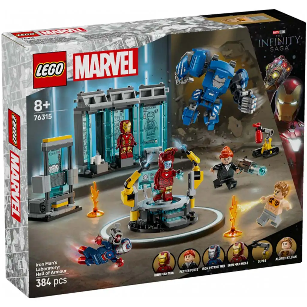 LEGO® Marvel: Laboratórium Iron Mana: Sieň brnení (76315)