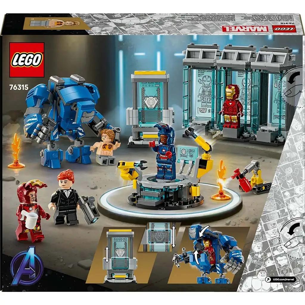 LEGO® Marvel: Laboratórium Iron Mana: Sieň brnení (76315) kép 4
