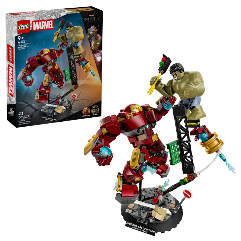 LEGO® Marvel: Obrovský súboj Hulkbustera a Hulka (76343)
