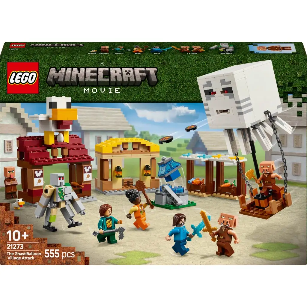 LEGO® Minecraft: Ducholodný balón a útok na dedinu (21273)