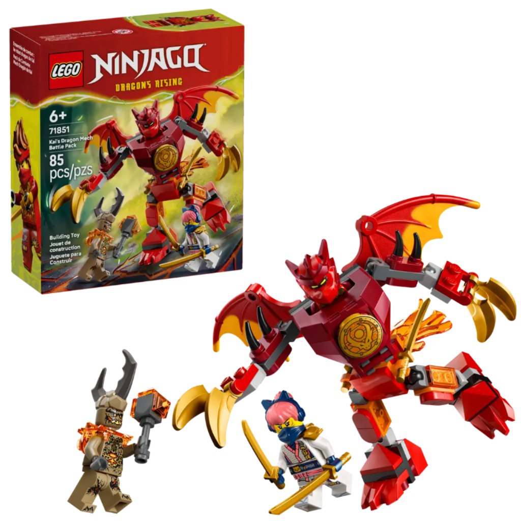 LEGO® Ninjago: Kaiovo dračie brnenie, bojový balíček (71851)