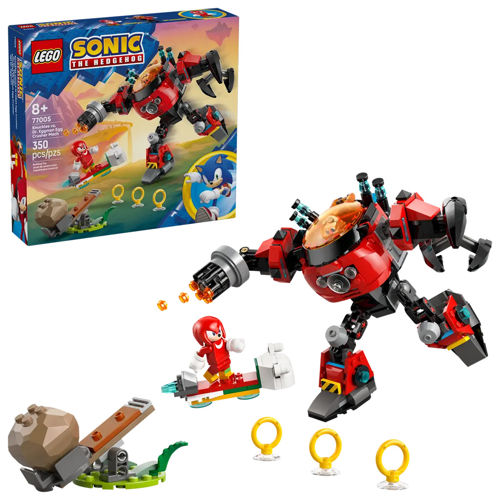LEGO® Sonic the Hedgehog™: Knuckles vs. Dr. Eggman Egg Crusher robot (77005)