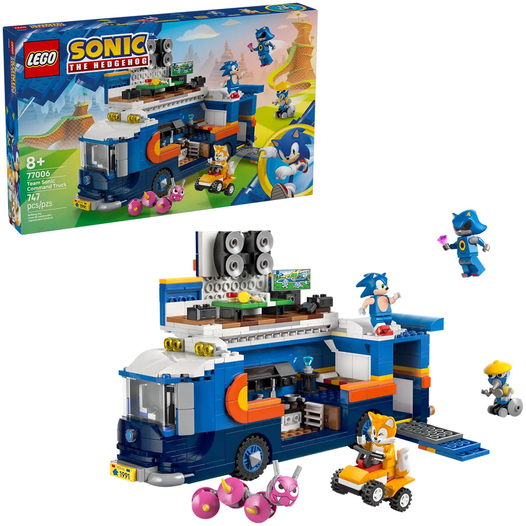 LEGO® Sonic the Hedgehog™: Vozidlová základňa Sonicovho tímu (77006)