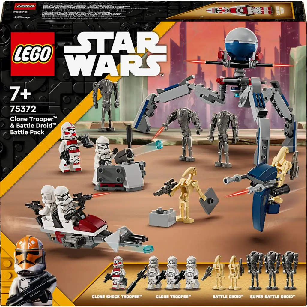 LEGO® Star Wars™: Bojový balíček klonových vojakov™ a bojových droidov™ (75372) kép 1