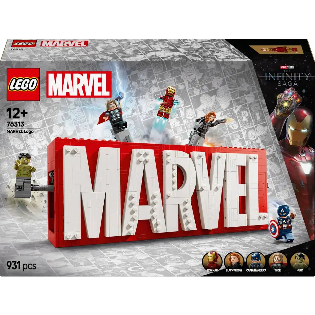LEGO® Super Heroes: MARVEL logo a minifigúrky (76313)