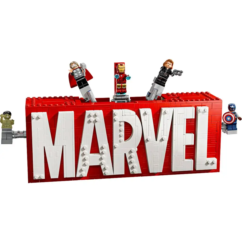 LEGO® Super Heroes: MARVEL logo a minifigúrky (76313) kép 2