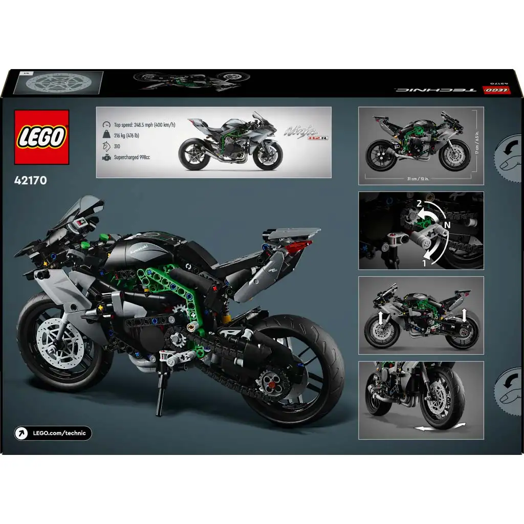 LEGO® Technic: Kawasaki Ninja H2R motocykel (42170) kép 7