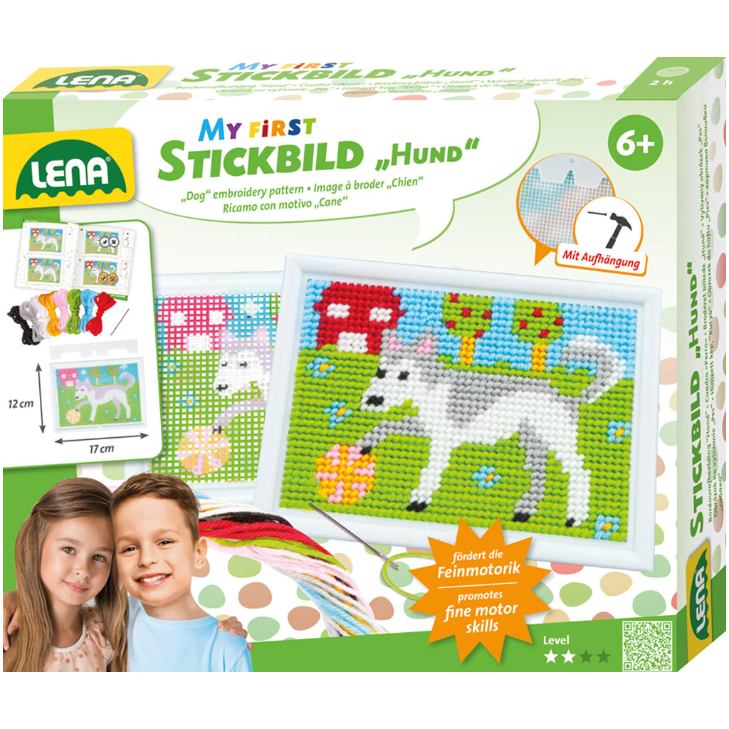LENA: Vyšívacia súprava so vzorom psa kép 1