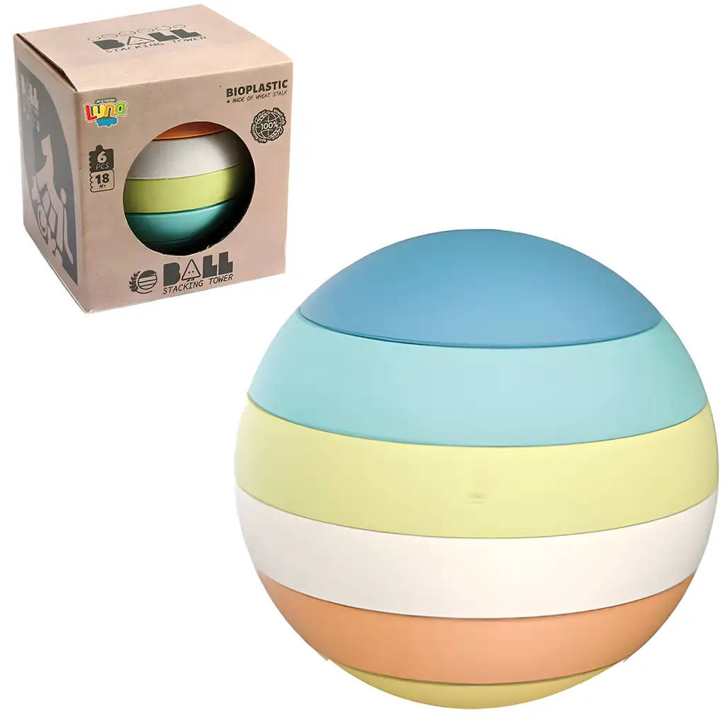 Labda 6db-os veža stavebná hra 12cm