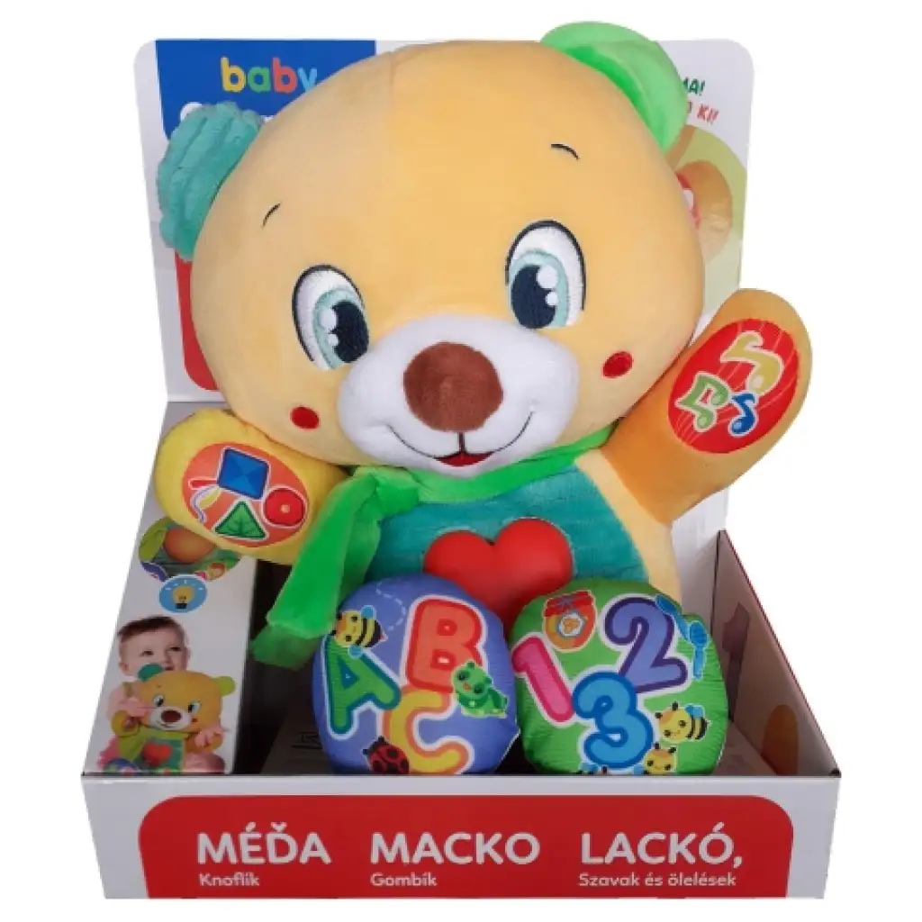 Lackó, interaktív plyšový medvedík - Clementoni