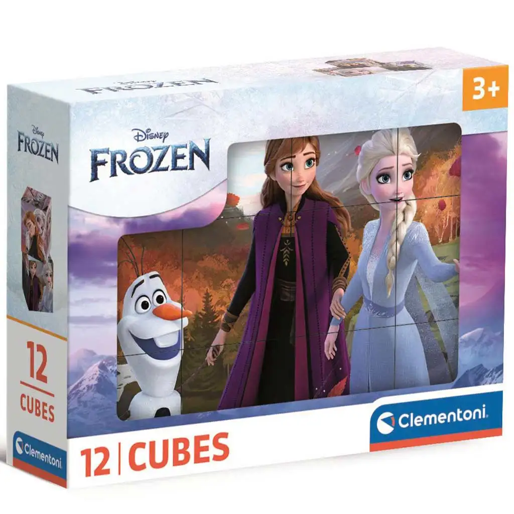 Ľadové kráľovstvo: 12-dielna rozprávková kocka - Clementoni