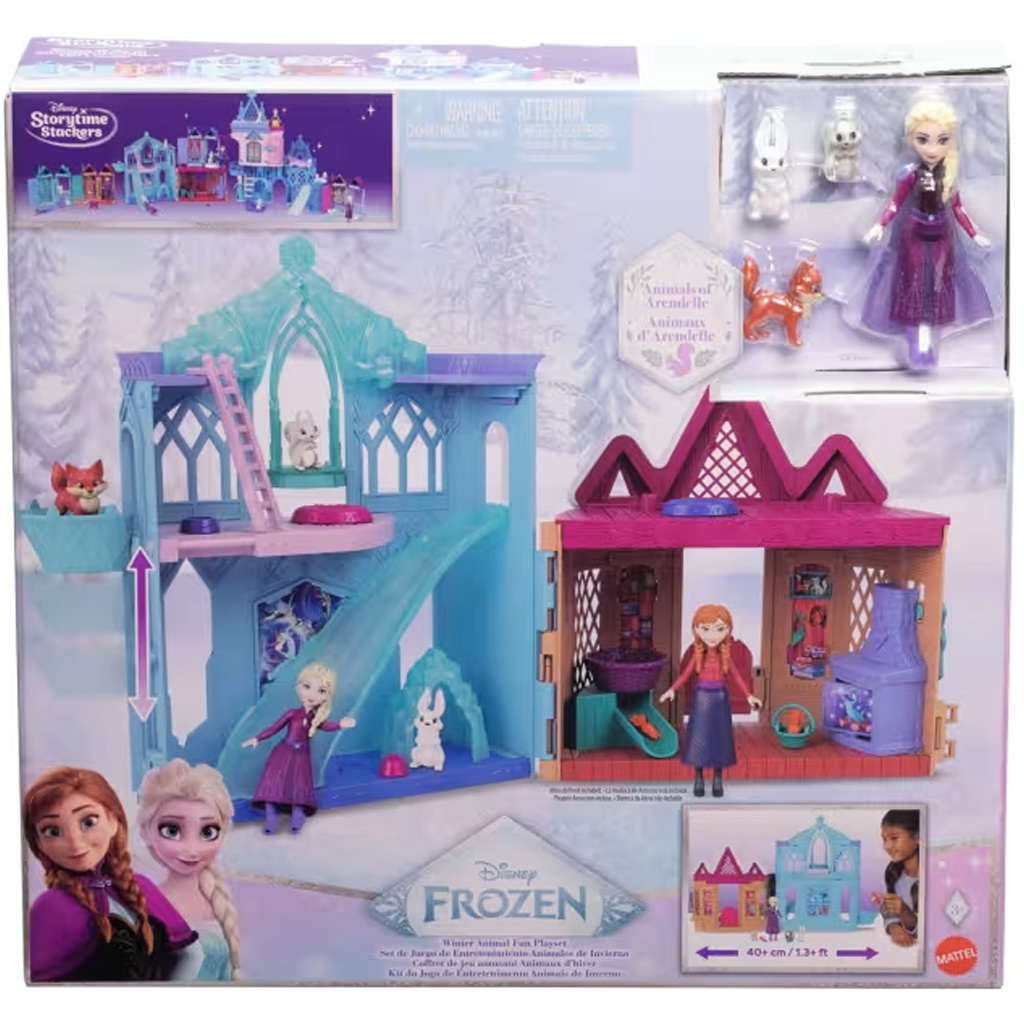 Ľadové kráľovstvo: Herná sada Denná starostlivosť o zvieratká - Mattel