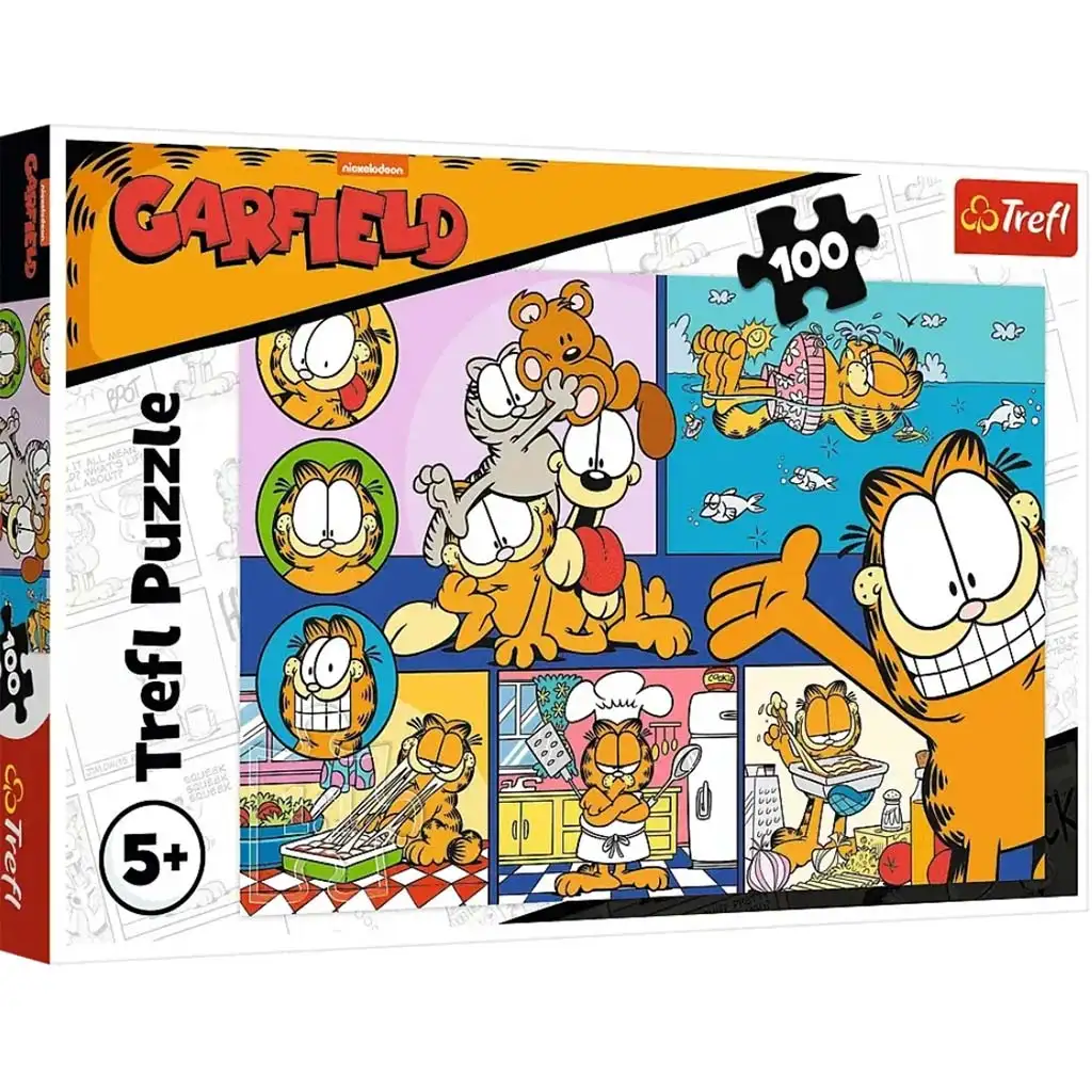 Lenivý Garfield 100-dielne puzzle - Trefl