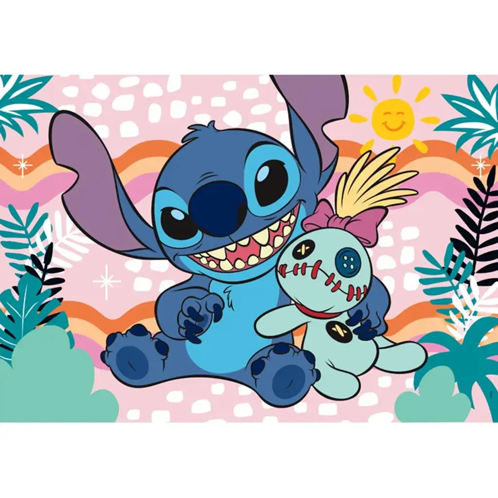 Lilo a Stitch Scrump plyšová hračka 60-dielne supercolor puzzle - Clementoni kép 2