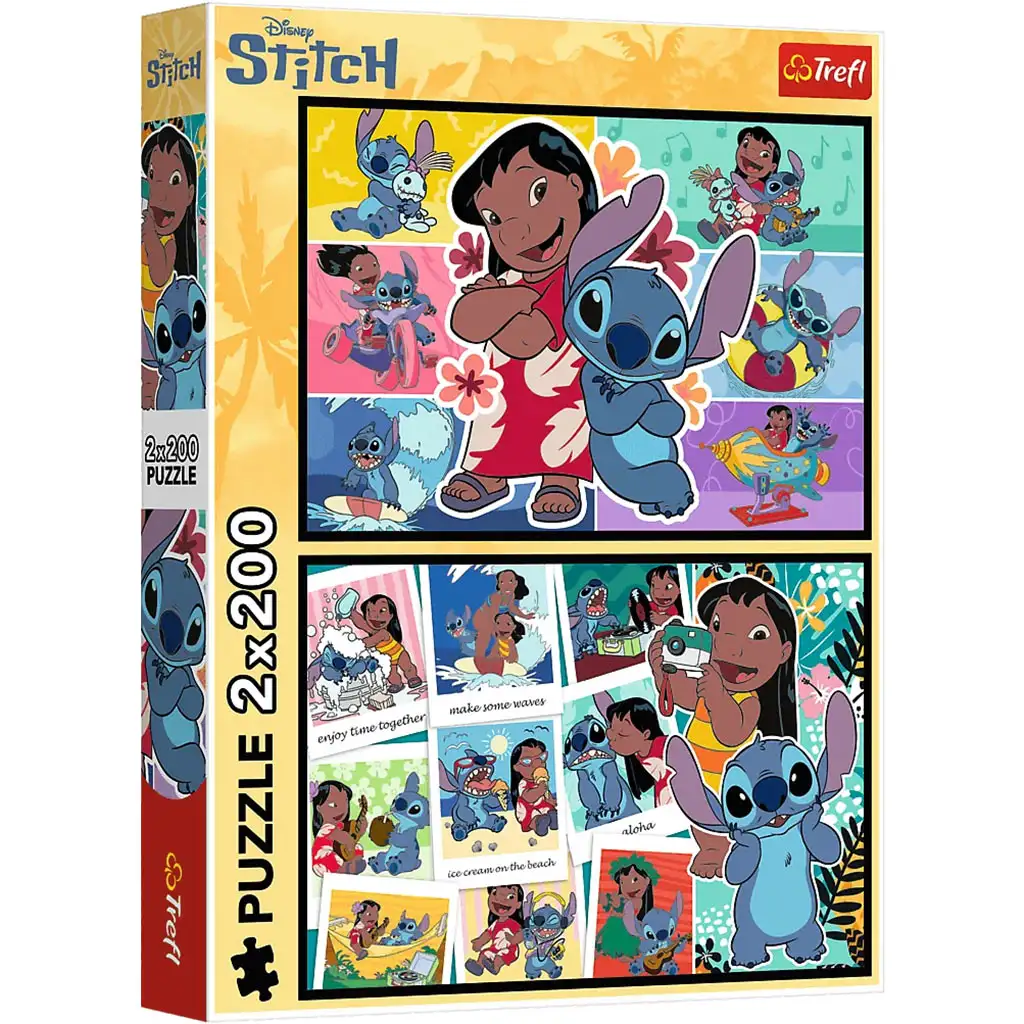 Lilo a Stitch šťastný život 2x200 puzzle - Trefl